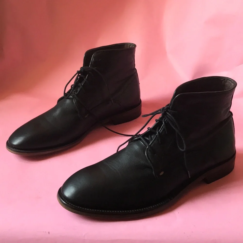 Black Aldo leather boots